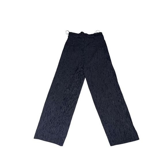 Roller Rabbit Blue & White Striped Cotton Pants sz M | Bohemian Wide-Leg Style - Picture 2 of 8